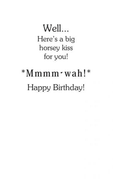 Horse Hollow Press - Horse Greeting Birthday Card / Excuse Me / Funny