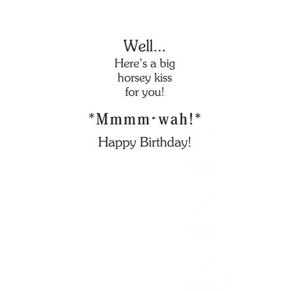 Horse Hollow Press Excuse Me Horse Birthday Card