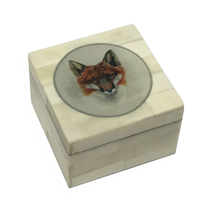 Madison Bay Co. - Red Fox Head Printed Bone Box
