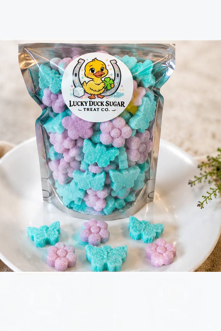 Lucky Duck Sugar Treats -Butterflies & Flowers