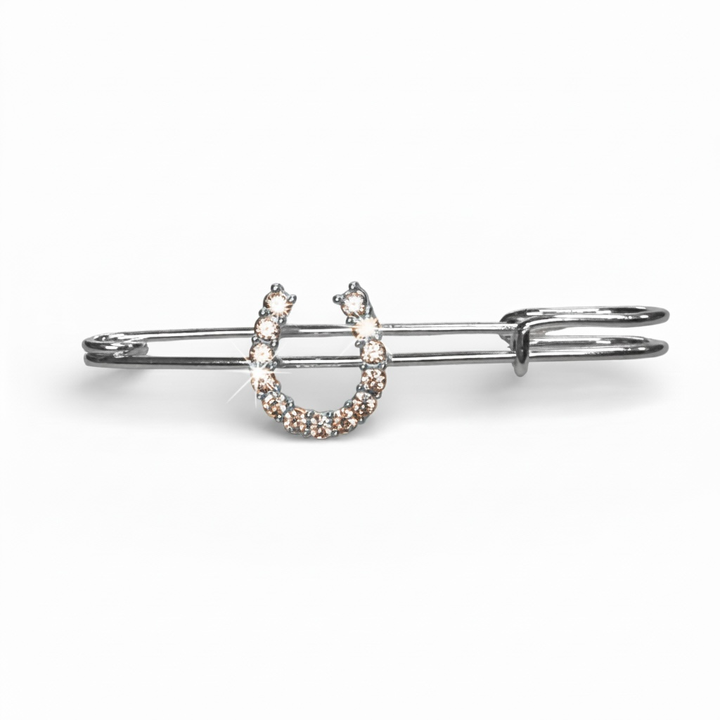 Dubois Cheval - Silver Sparkly Horseshoe - DBC Stock Pin