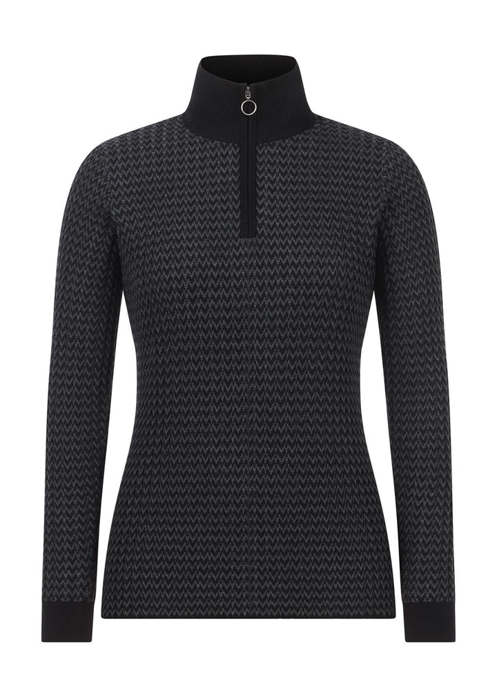 Kerrits Quarter Zip Herringbone Sweater '25