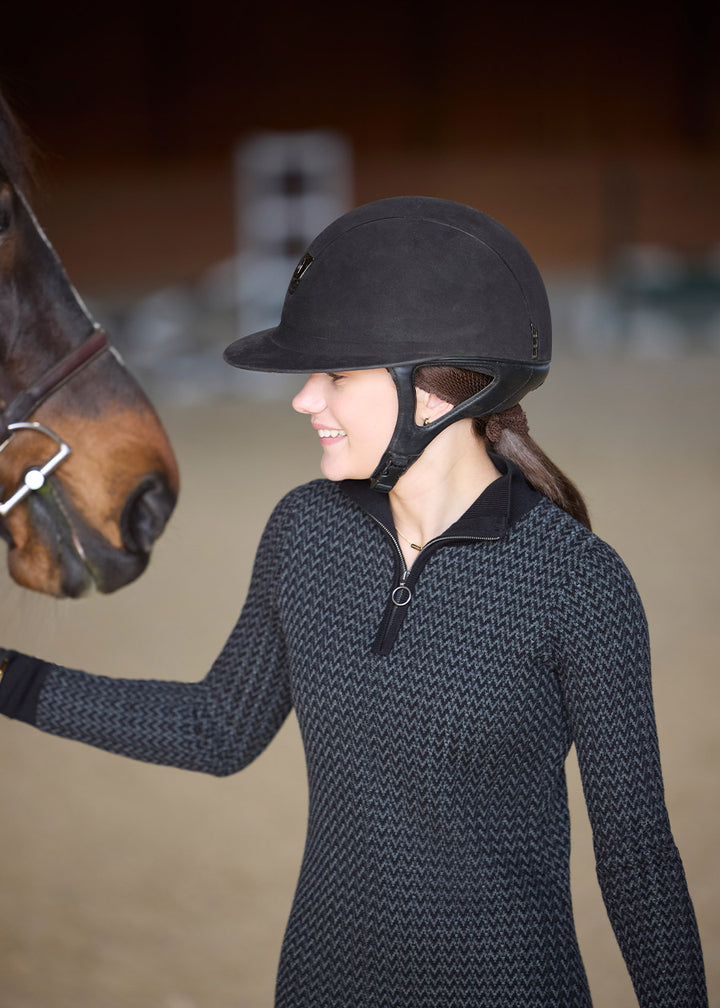 Kerrits Quarter Zip Herringbone Sweater '25