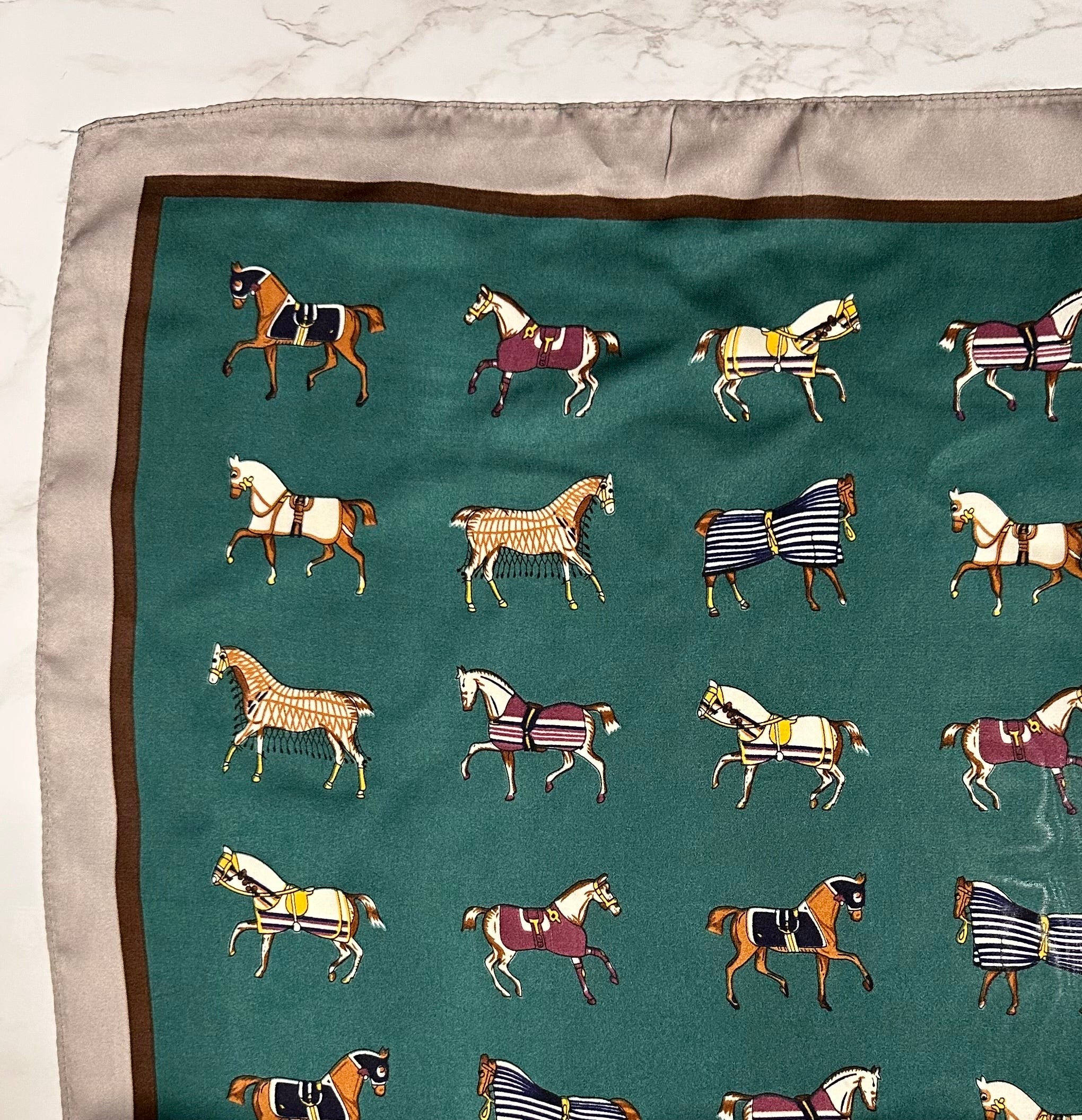 AWST Scarf - Mini Horses in Blankets