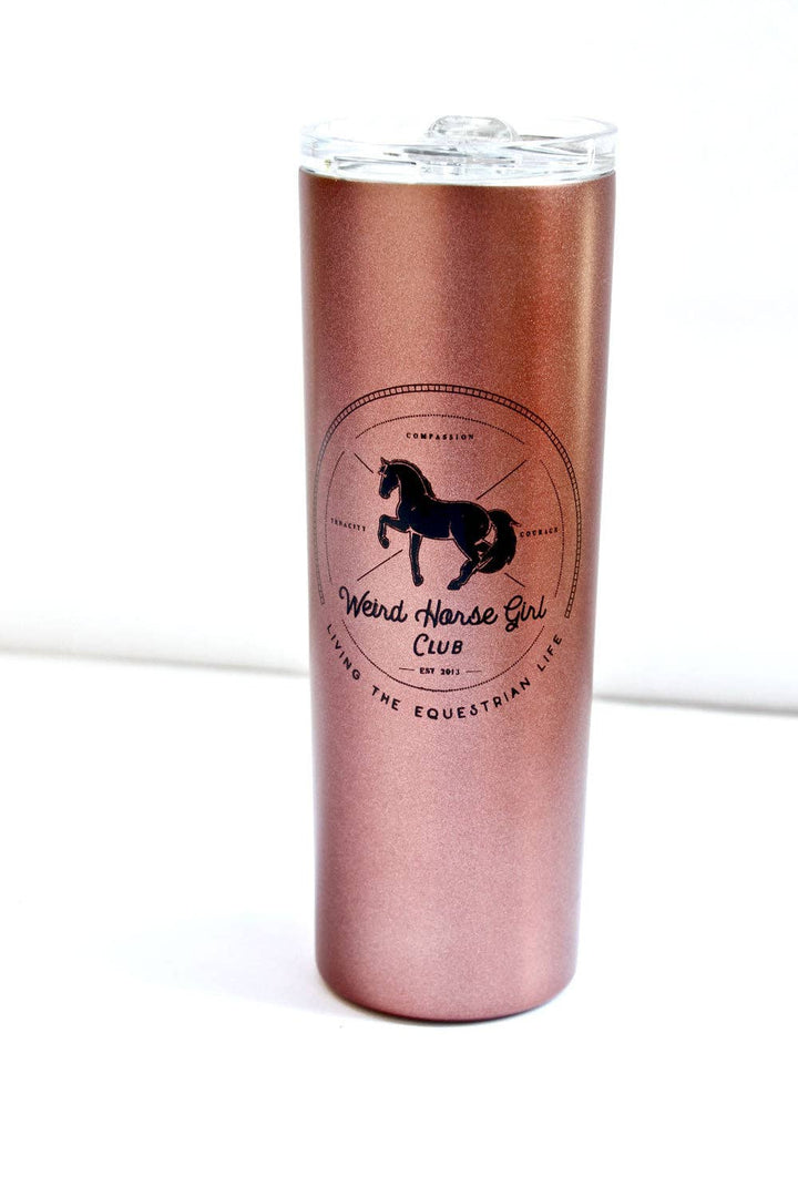 Spiced Equestrian - Weird Horse Girl Club Travel Tumbler: Onyx