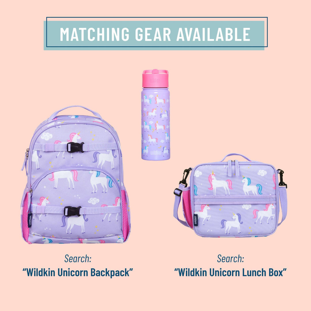 Wildkin - Unicorn 18 oz Steel Water Bottle