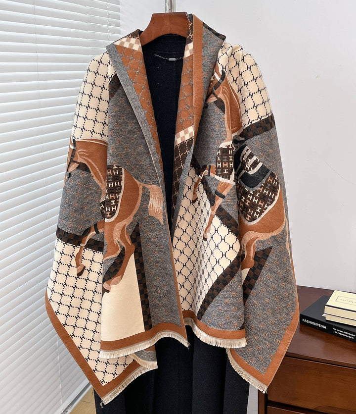 Winding River - Brown Giddy Up Reversible Wrap