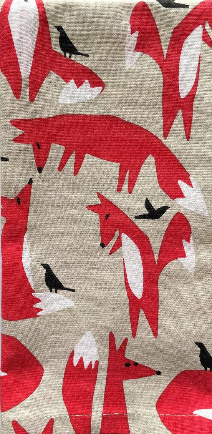 Allgifts Australia - Cotton Napkins - Foxes (Set of 4)