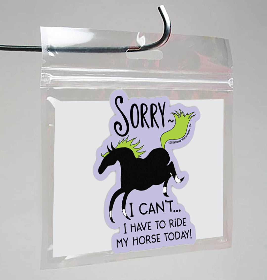 Horse Hollow Press- Horse Sticker Waterproof 3" I can't Horses