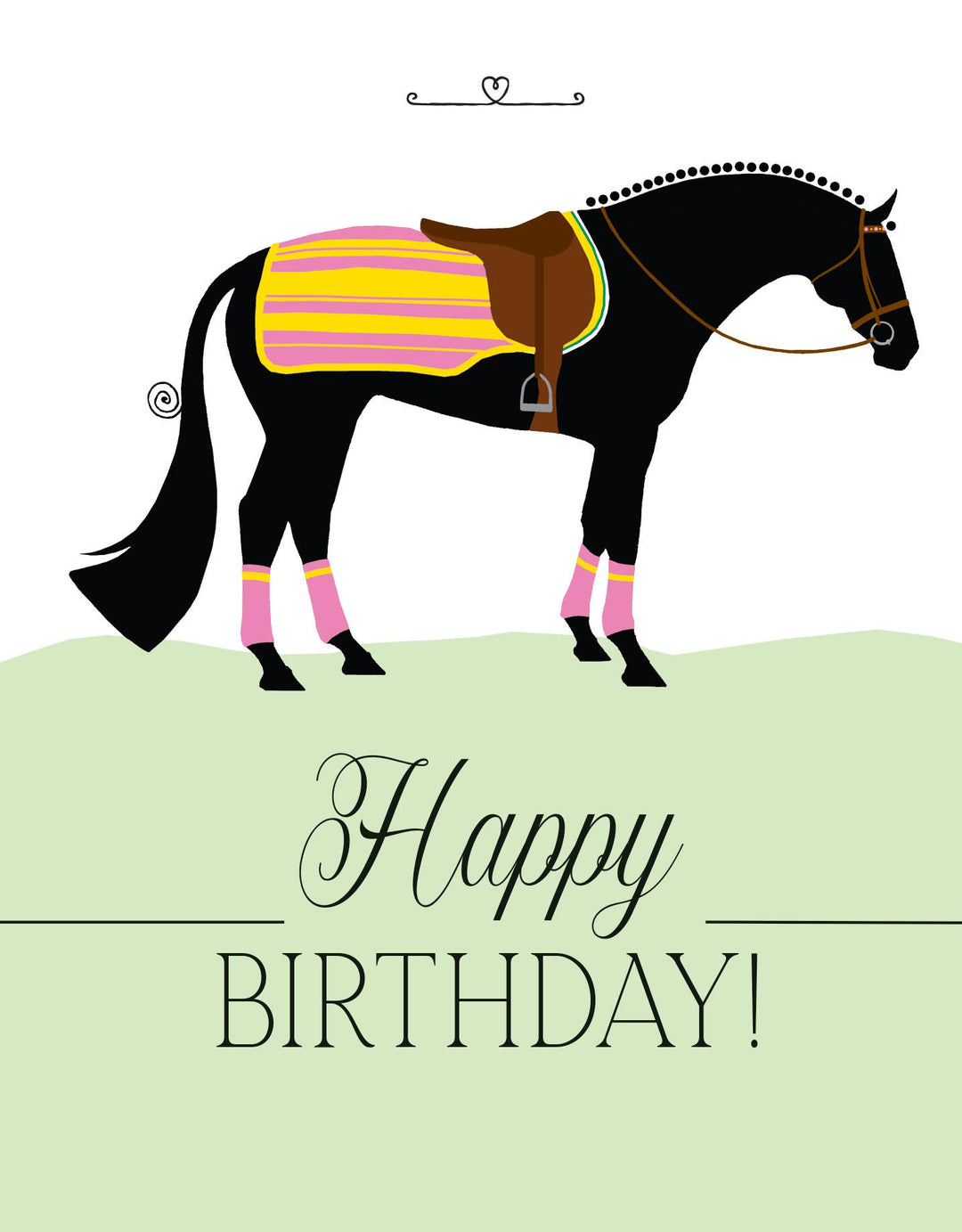 Horse Hollow Press  Horse Birthday Card Show Horse
