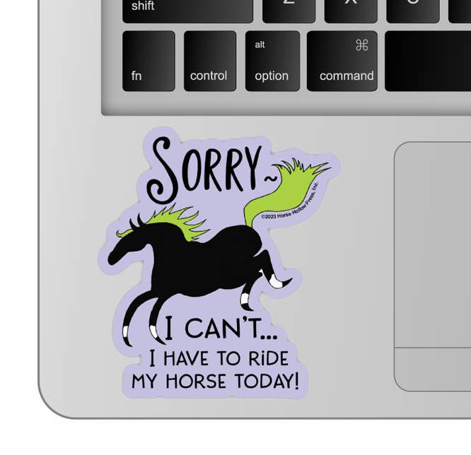 Horse Hollow Press- Horse Sticker Waterproof 3" I can't Horses