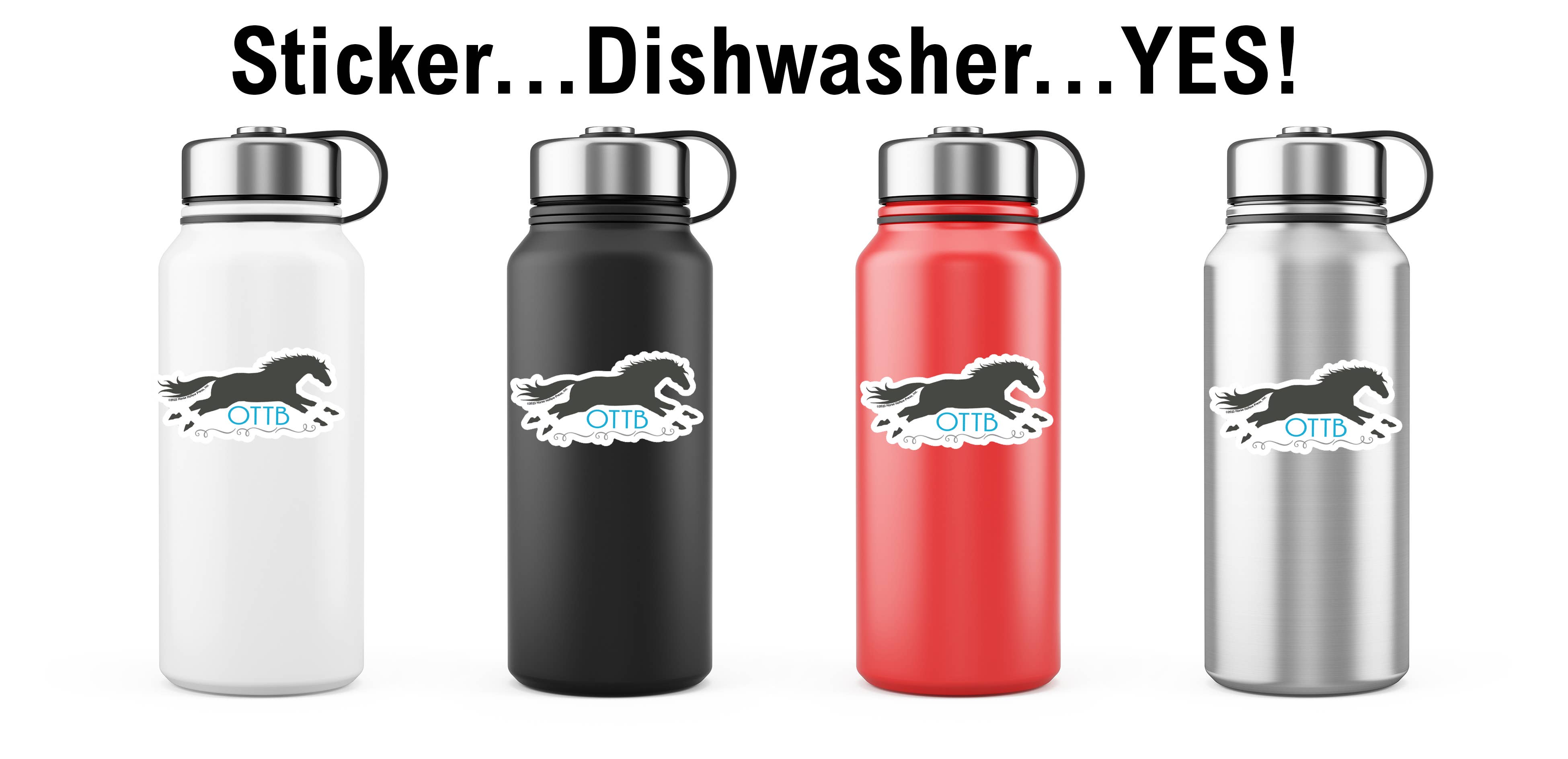 Horse Hollow Press - 3" Waterproof OTTB... Sticker