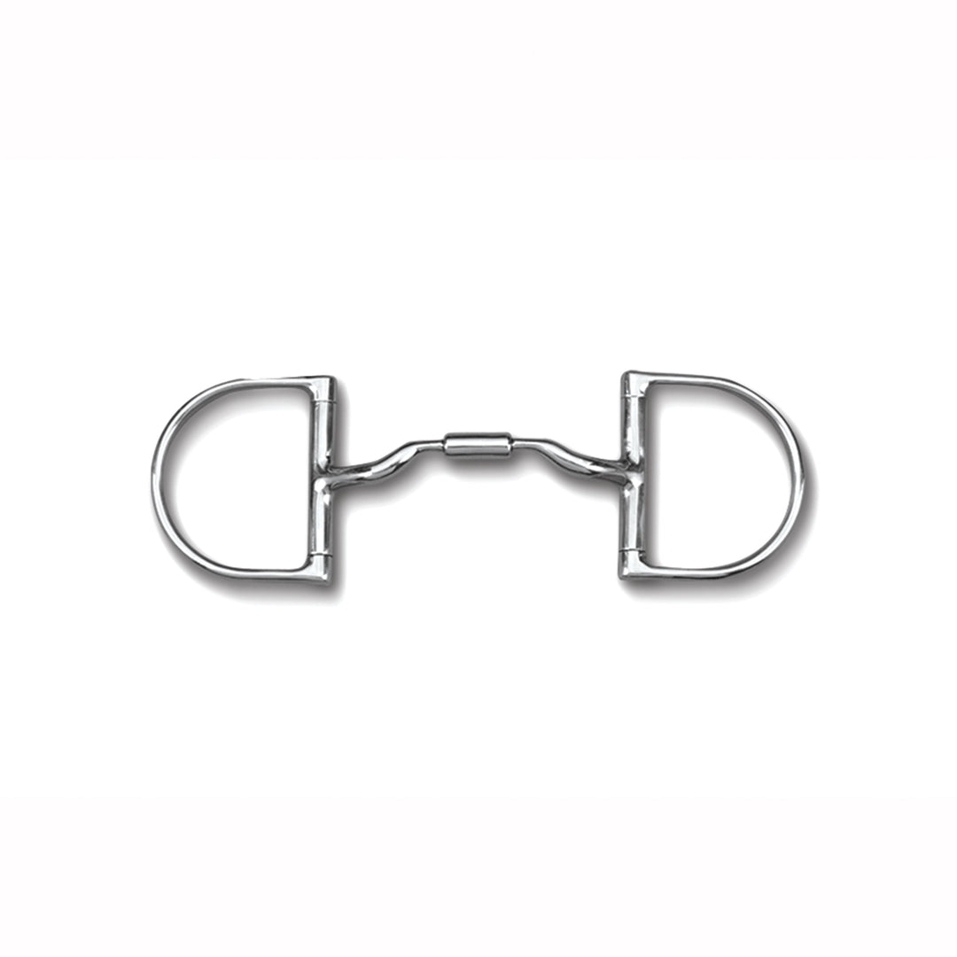 Myler 3 3/8" Medium D Hooks Low Port Comfort Snaffle MB 04