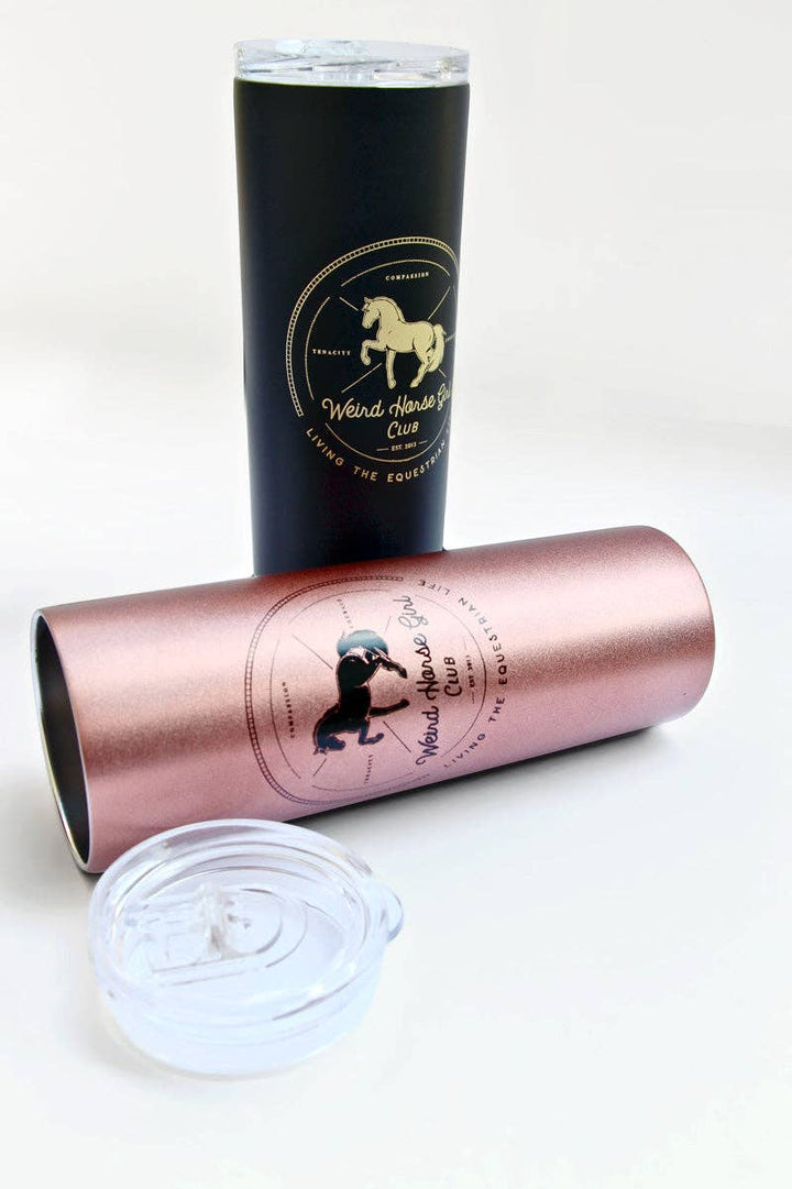 Spiced Equestrian - Weird Horse Girl Club Travel Tumbler: Onyx