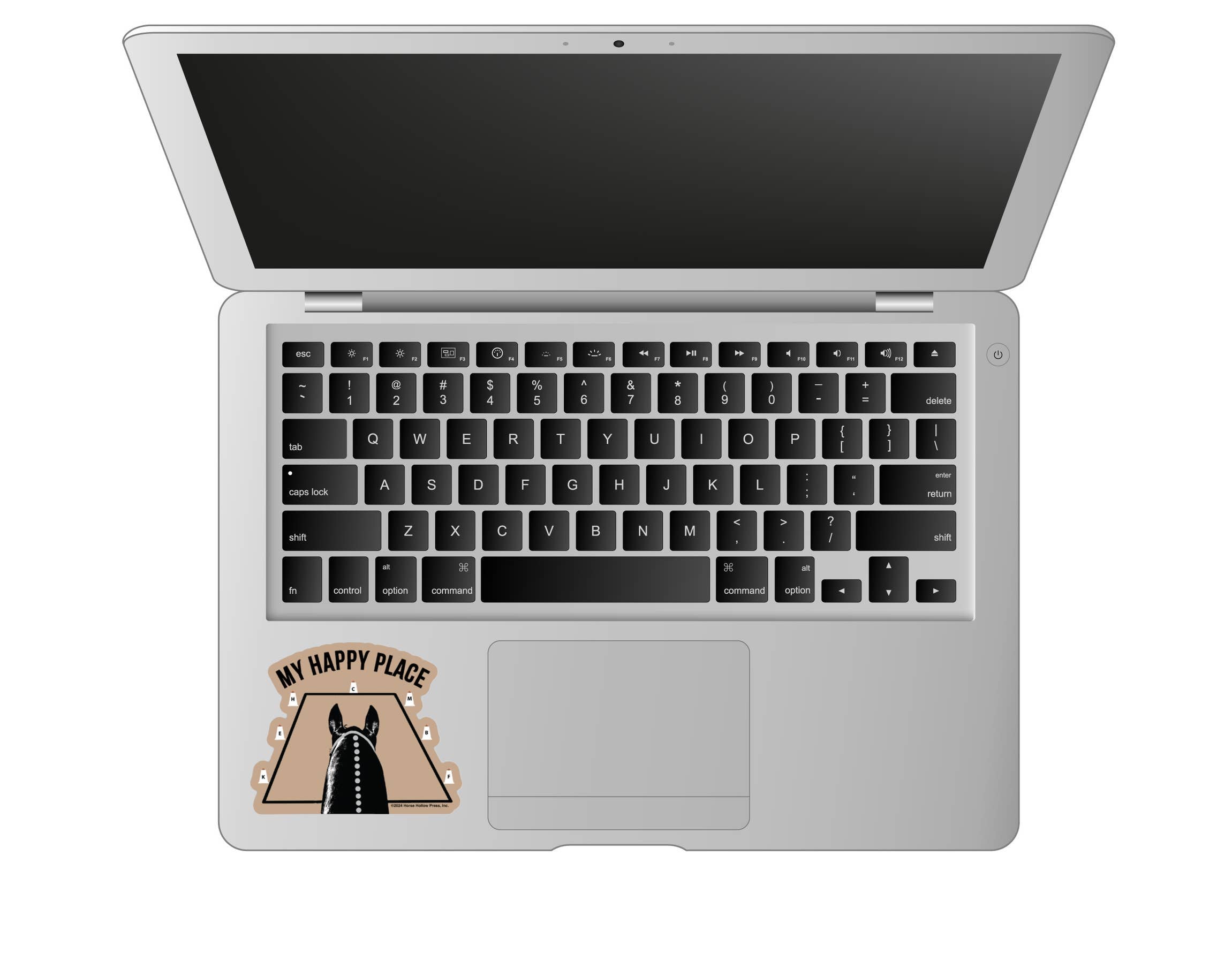 Horse Hollow Press - 3" Waterproof My Happy Place Dressage Funny Horse Sticker