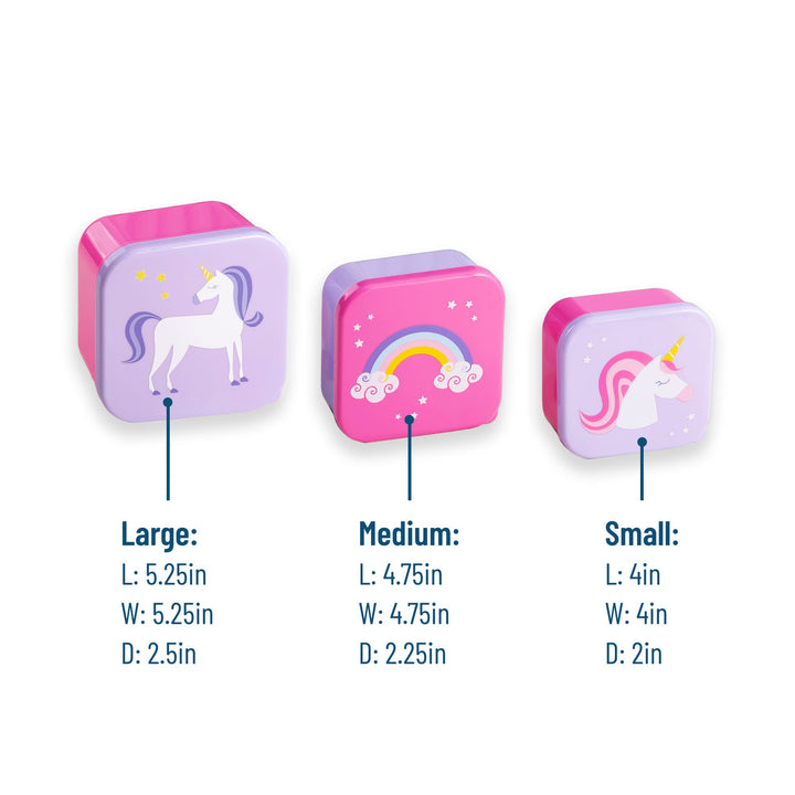 Wildkin - Unicorn Nested Snack Containers