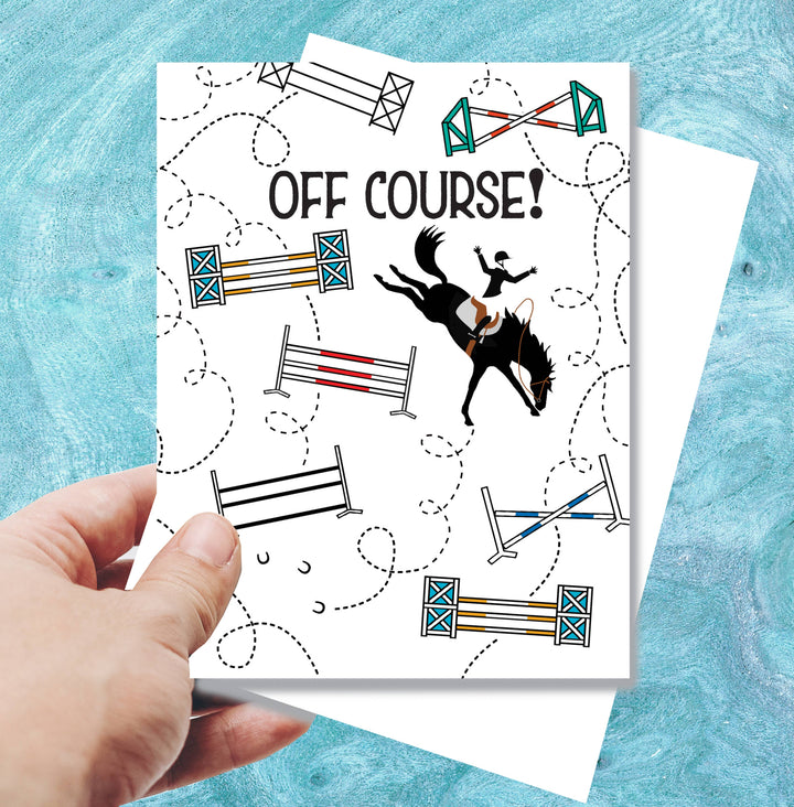 Horse Hollow Press - Off Course but on course... Birthday Card