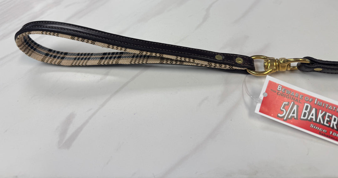 5/8 Baker Padded Handle Leather Dog Leash