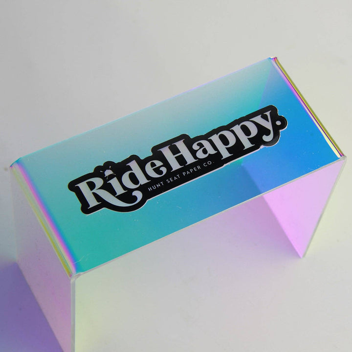 Hunt Seat Paper Co. - Ride Happy Holographic Sticker