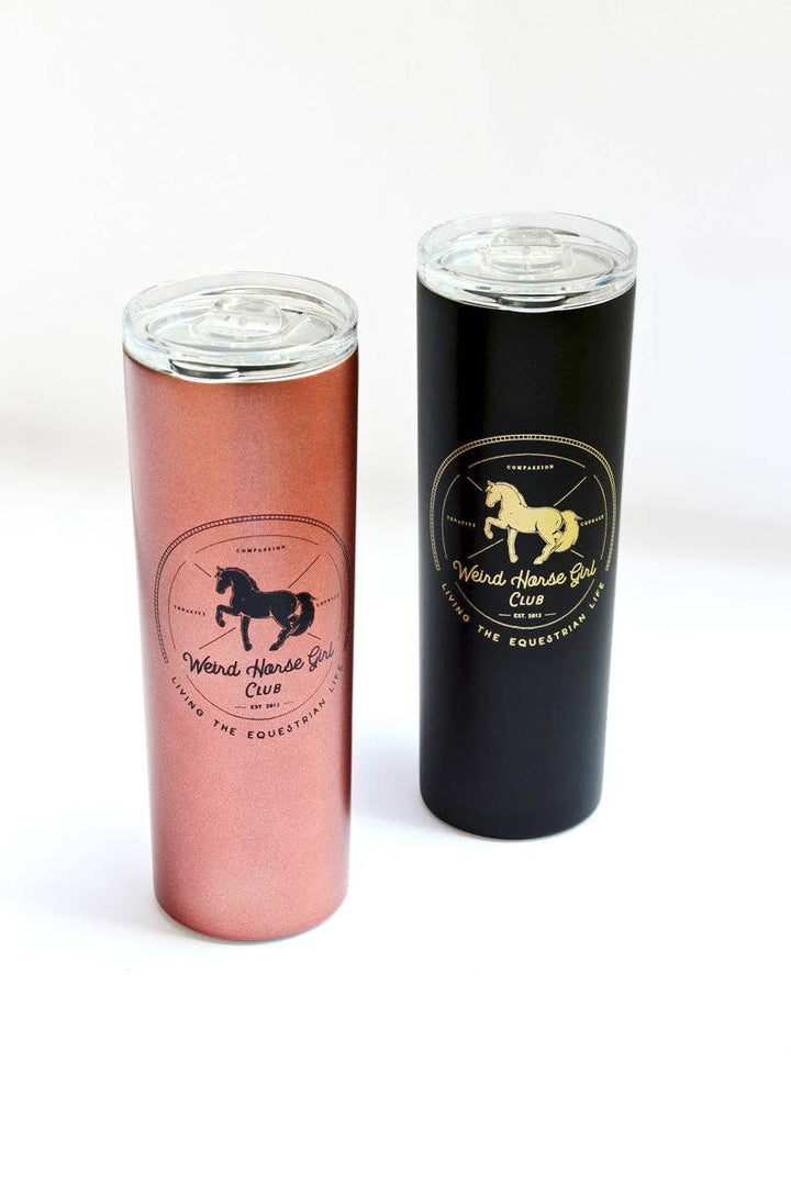Spiced Equestrian - Weird Horse Girl Club Travel Tumbler: Onyx