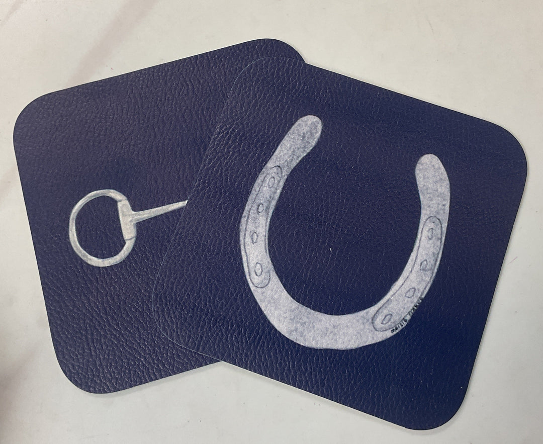 Equestrian Coaster Horseshoes & Bits