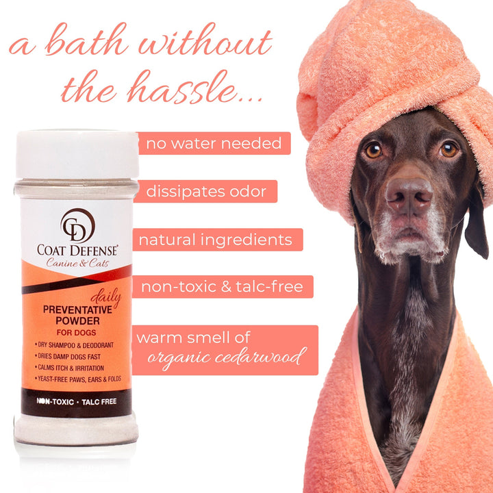 Coat Defense Canine & Cat Daily Preventative Powder