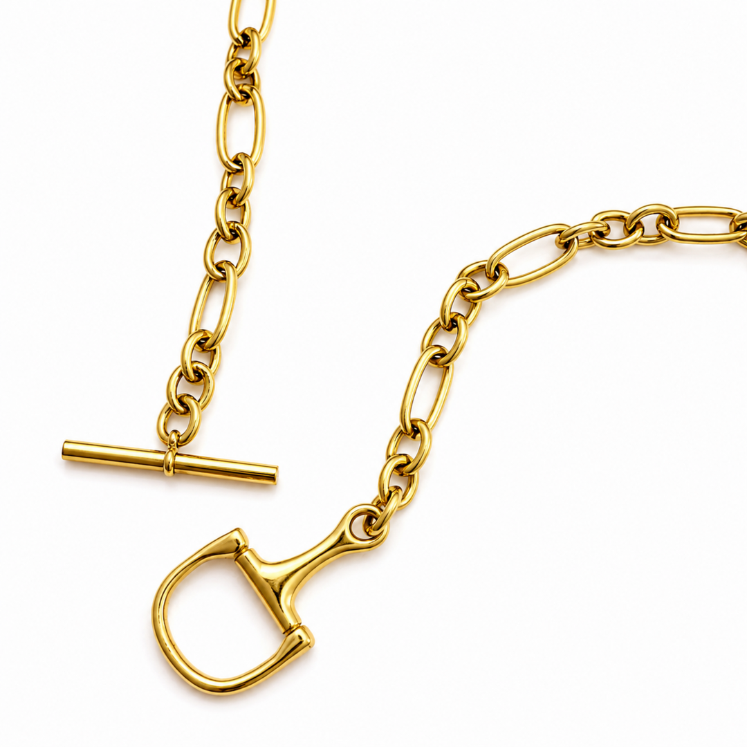 Chunky Equestrian Bit Chain Necklace