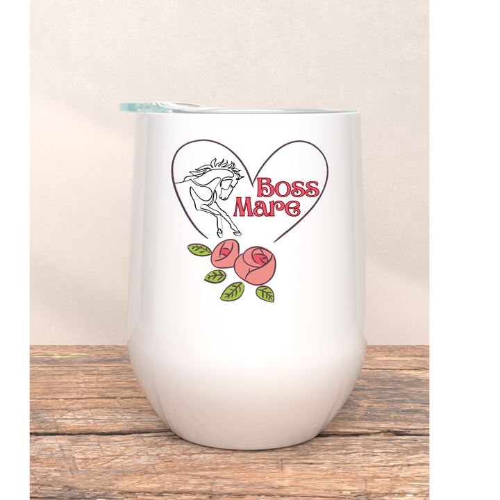 Black Stallion Wine Tumbler