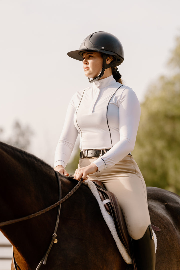Hannah Childs Constance Scallop LS Show Shirt