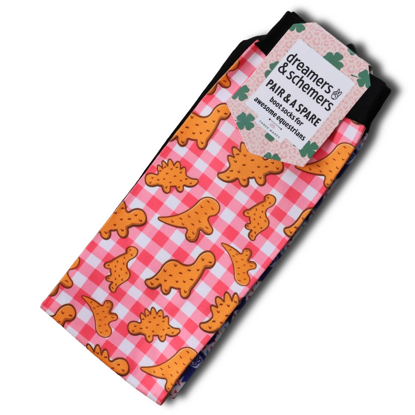 Dreamers & Schemers Dino Nuggies Pair & A Spare Socks
