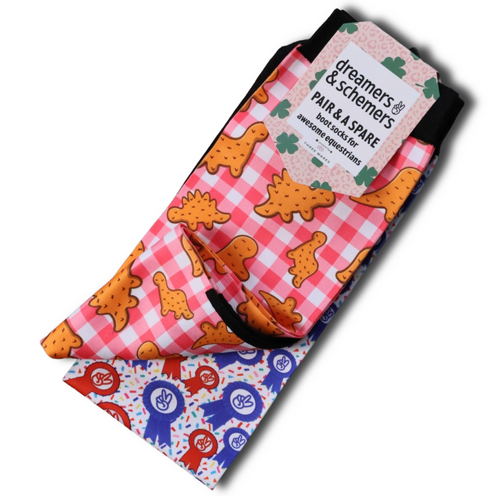 Dreamers & Schemers Dino Nuggies Pair & A Spare Socks
