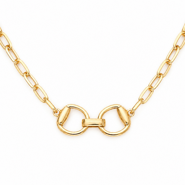 Equestrian Pendant Chain Necklace