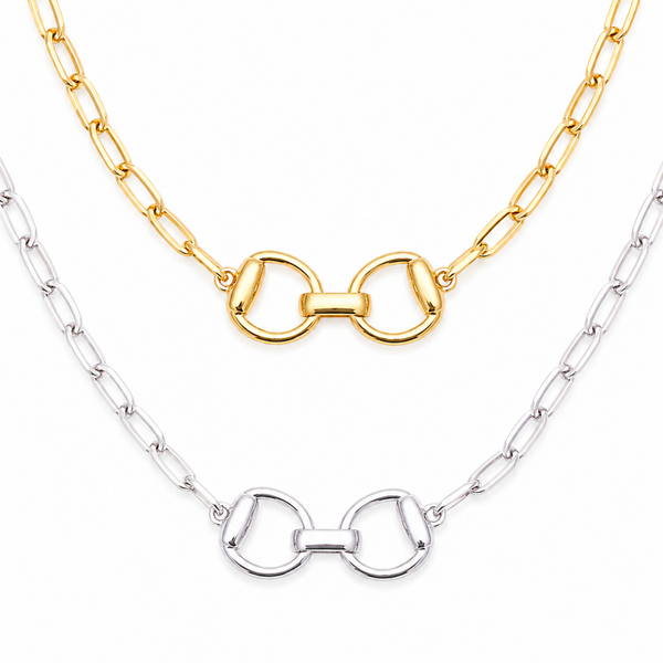Equestrian Pendant Chain Necklace