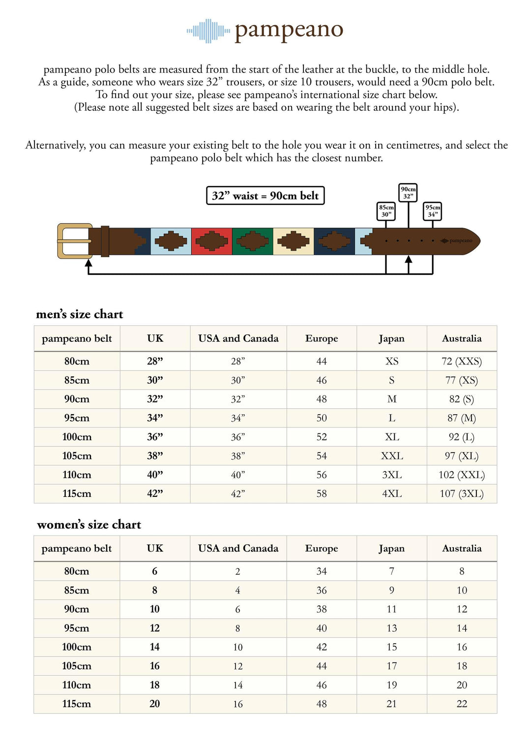 Pampeano Cincha Polo Belt