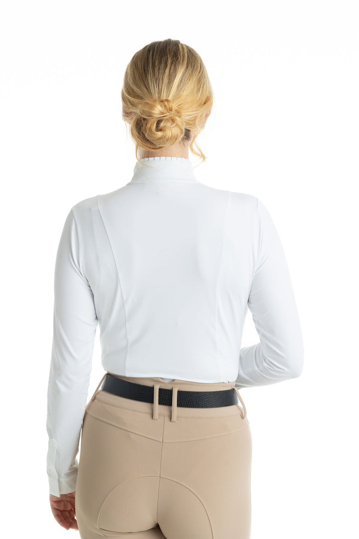 Hannah Childs Shelby Ruffle Long Sleeve Show Shirt