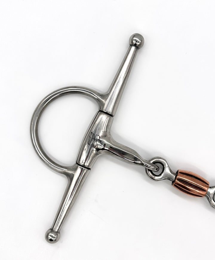 AJR Hexagon Copper Cricket Roller Full Cheek Bit