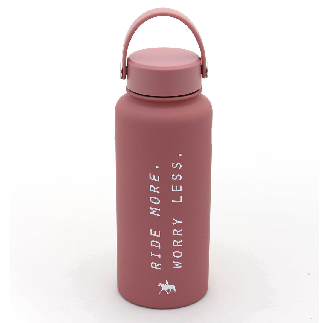 Spiced Equestrian - Ride More Worry Less Water Bottle: Midnight