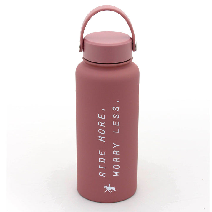 Spiced Equestrian - Ride More Worry Less Water Bottle: Midnight