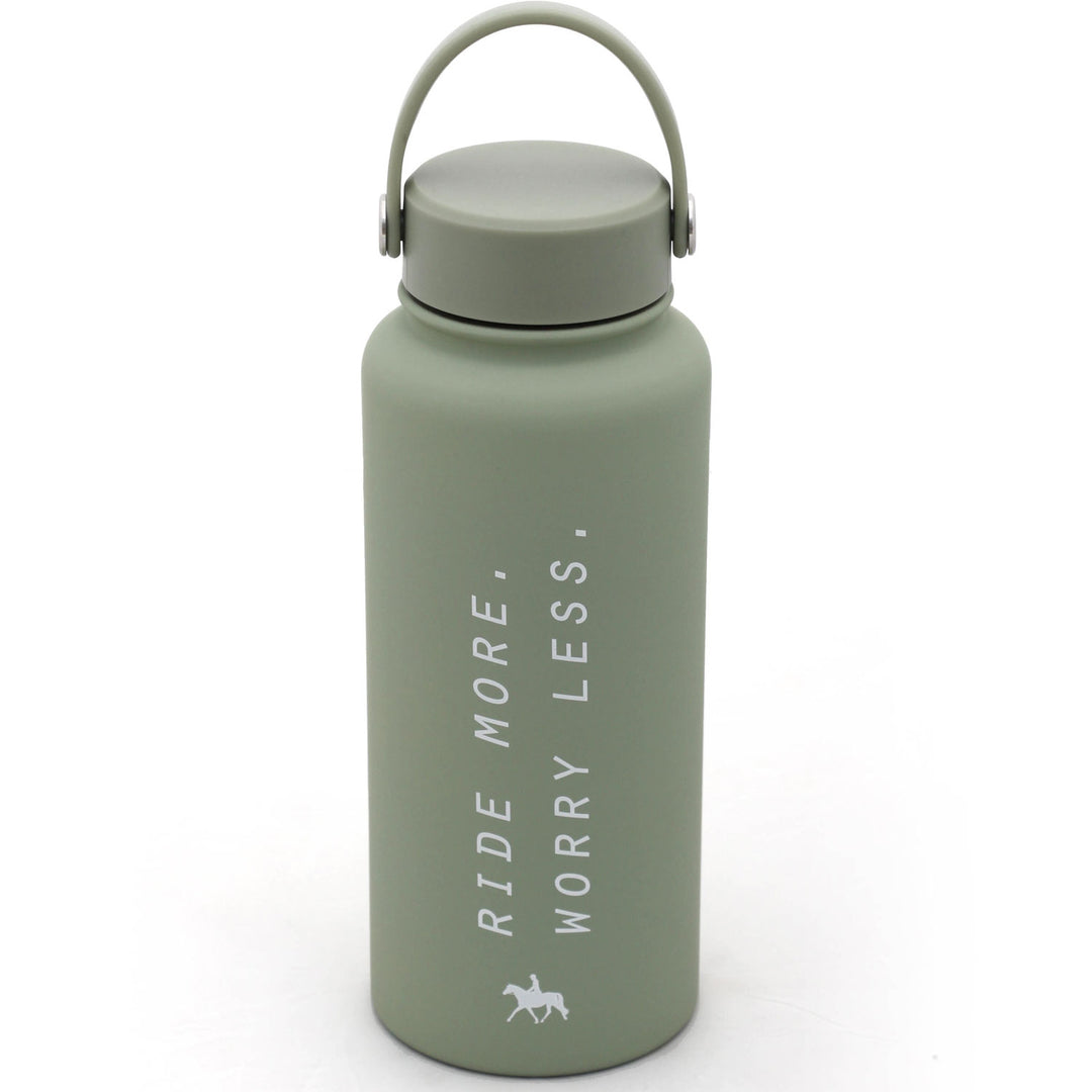 Spiced Equestrian - Ride More Worry Less Water Bottle: Graze