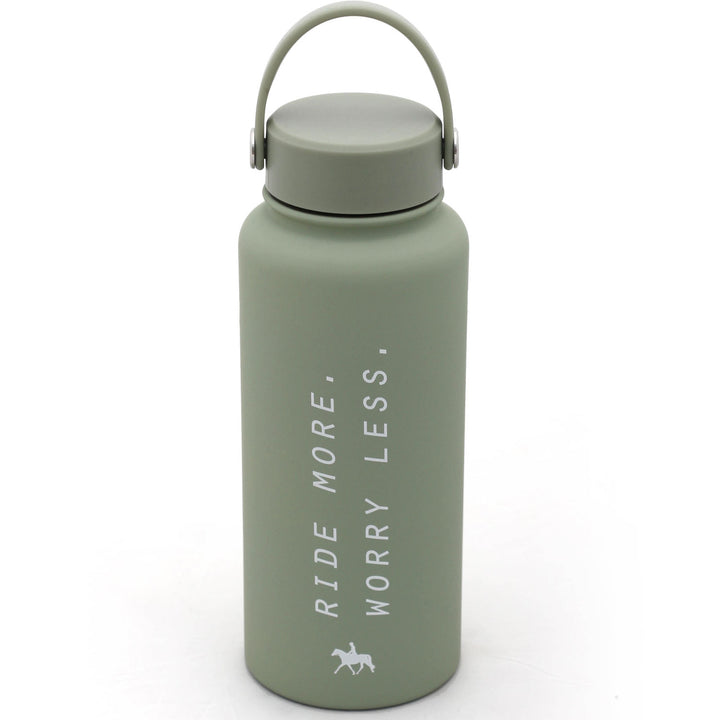 Spiced Equestrian - Ride More Worry Less Water Bottle: Midnight