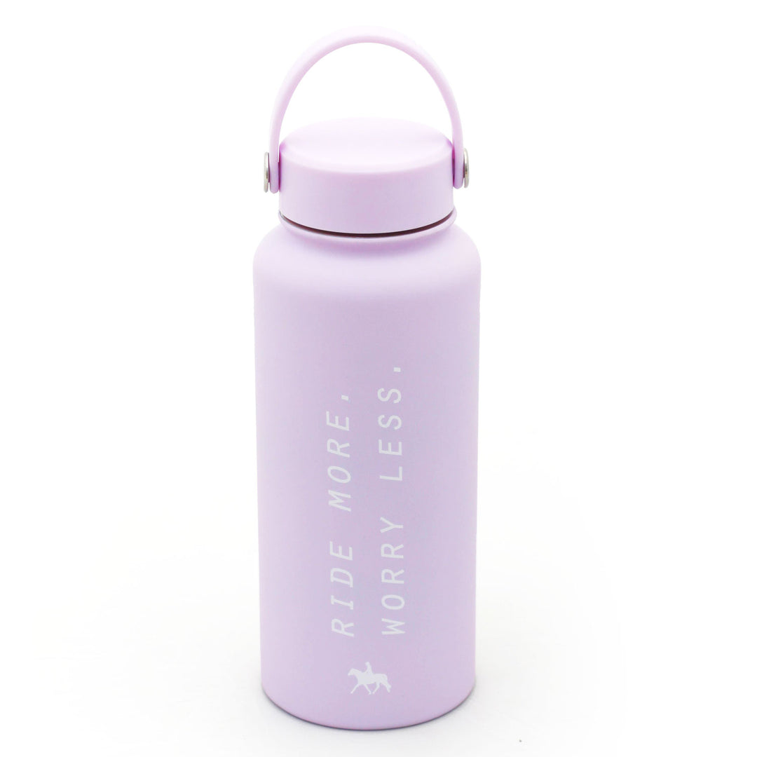 Spiced Equestrian - Ride More Worry Less Water Bottle: Midnight