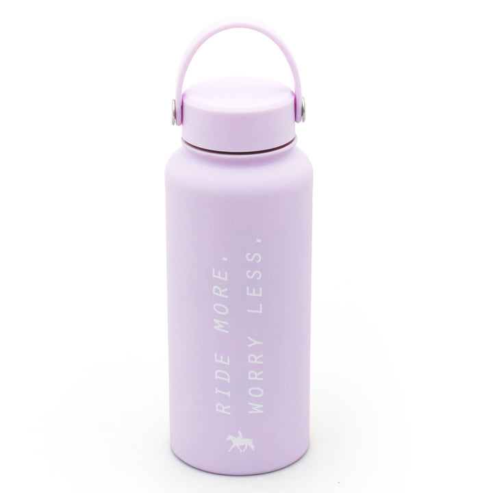 Spiced Equestrian - Ride More Worry Less Water Bottle: Midnight