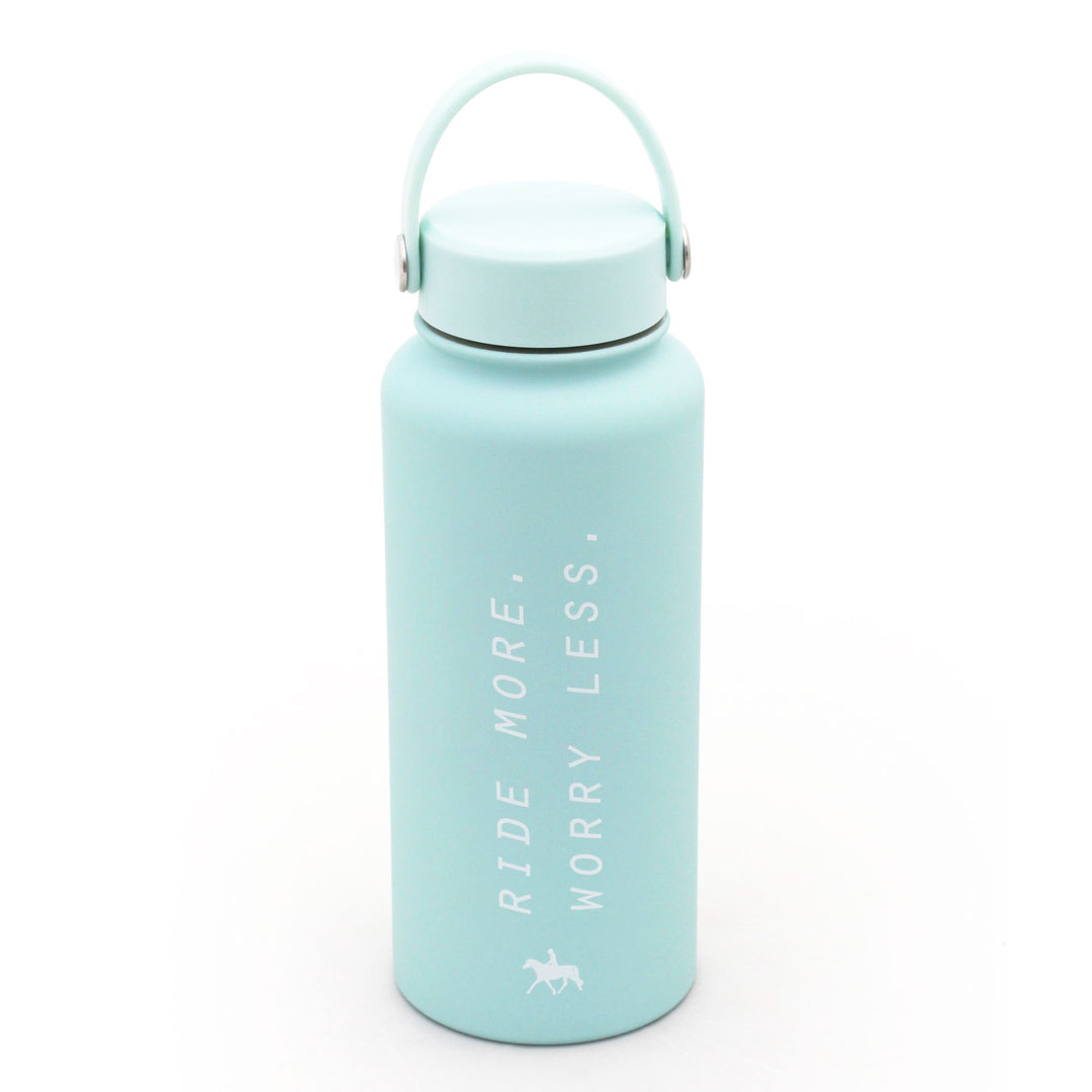 Spiced Equestrian - Ride More Worry Less Water Bottle: Midnight