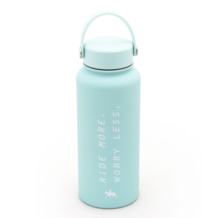 Spiced Equestrian - Ride More Worry Less Water Bottle: Midnight
