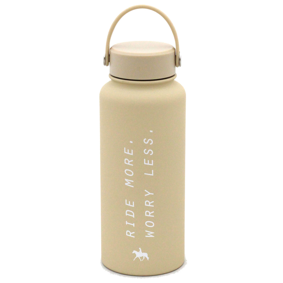 Spiced Equestrian - Ride More Worry Less Water Bottle: Midnight