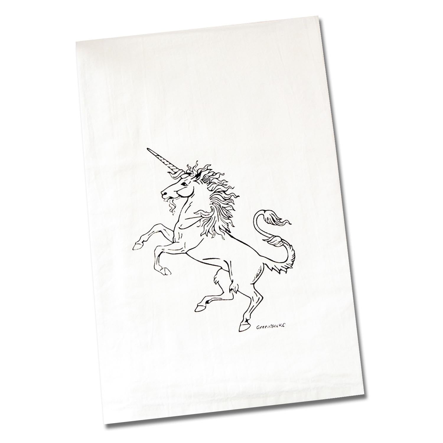 Green Bee Equestrian Decor Tea Towels
