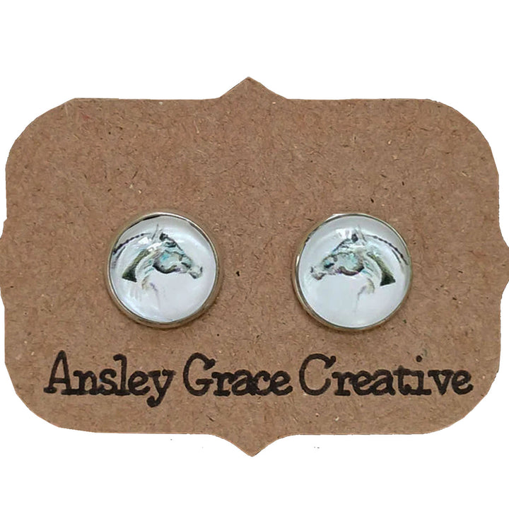 SonaEQ Half Dome Stud Earrings