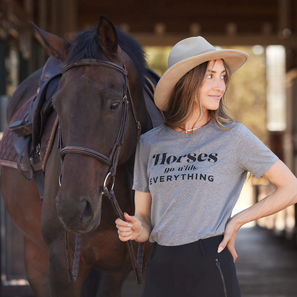 Oughton Horses Go with Everything Tee