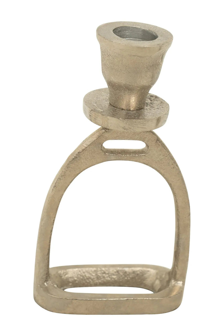 Huntley Equestrian Stirrup Candle Stick Holders, set of 2
