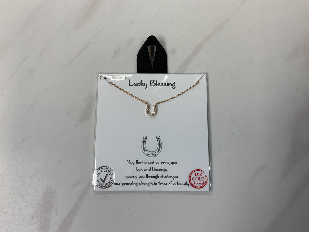 Claire & Susie Lucky Blessing Horse Shoe Necklace